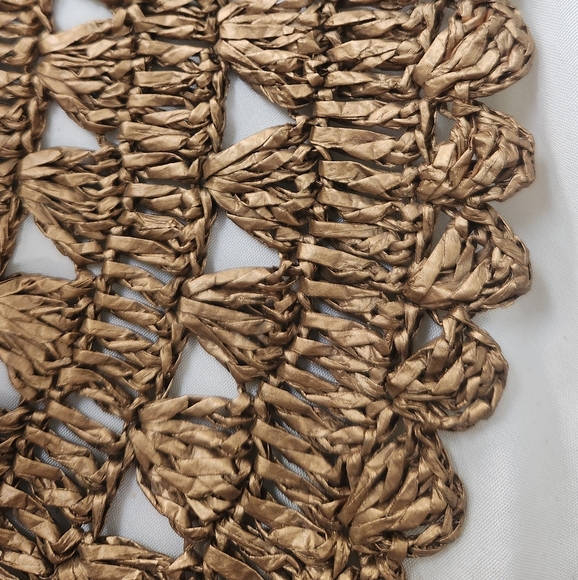 Eric Javits Brown/Gold Wide-Brimmed Woven Hat - Picture 7 of 16